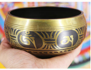 الرائج في البيع، وعاء الموسيقى مصنوع يدويا من بودا، وعاء الغناء من البرونز على نمط المذهب الفنجي، وعاء اليوغا التأمل المصقول، تقنية جلدية مخصصة - Product Image 6