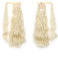 Perruques pour femmes avec longue queue de cheval et grandes boucles ondulées, en fibre haute température, tendance, moelleuses, douces et lisses, vente en gros d'usine