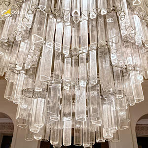 <span class=keywords><strong>Foyer</strong></span> contemporain grand hall d'art luxe moderne nordique hôtel salle à manger décor lustre cristal grande mosquée lustre éclairage - Product Image 3