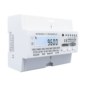 มิเตอร์วัดพลังงานไฟฟ้าเฟสเดียวแบบสามวงจร TOMZN WIFI รุ่น DTS238-7L3W 10(80)A 85-300V 50/60Hz kWh วัตต์ชั่วโมง หน้าจอ LCD RS485 Modbus-RTU Class1 - Product Image 5