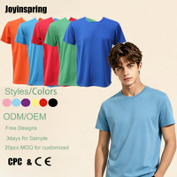 Camiseta Deportiva Unisex de Algodón 100% Ecológica de Secado Rápido, Cuello Redondo, Manga Corta, Transpirable, con Estampado Personalizado