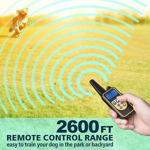 2600 फीट रिचार्जेबल एलईडी लाइट इलेक्ट्रिक कुत्ते प्रशिक्षण कॉलर वाटरप्रूफ छाल नियंत्रण सदमे ए कॉलर 4 मोड रिमोट डॉग बीपर - Product Image 6