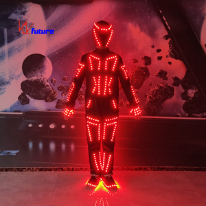 Costume LED Lumineux Super Time Warrior, Combinaison Unisexe pour Adulte, Idéal pour Halloween, Cosplay et Spectacles Scéniques - Product Image 6