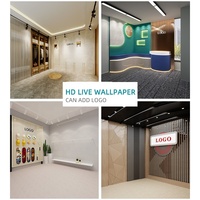 Toile de fond de photographie minimaliste haute définition pour streaming en direct, nouveau design avec trou