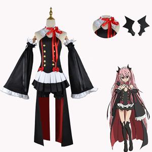 Costume de cosplay complet Krul Tepes de l'<span class=keywords><strong>anime</strong></span> <span class=keywords><strong>Seraph</strong></span> <span class=keywords><strong>of</strong></span> <span class=keywords><strong>the</strong></span> <span class=keywords><strong>End</strong></span> (Owari No <span class=keywords><strong>Seraph</strong></span>) 2026, avec perruque, robe et accessoires, idéal pour Halloween - Product Image 2