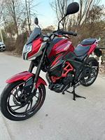 Moto Haojue DR190 pour trajets quotidiens, monocylindre, phare LED, freins à disque avant et arrière, kit complet CBU, stock disponible pour la vente mondiale