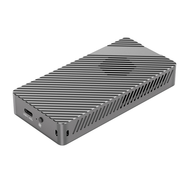 40Gbps External M.2 NVME PCIE SSD Case Enclosure Cooling Fan Tool-Free USB-C Compatible with Thunderbolt 3/4 8TB Aluminum Alloy