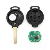 Clé de voiture télécommandée 433 MHz avec puce 7941, ID FCC KR55WK45144, lame de clé non coupée, télécommande de remplacement