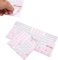 Autocollants universels pour clavier anglais Autocollants pour clavier mécanique en PVC avec motif clair pour ordinateur portable Ordinateur de bureau