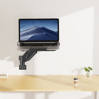 MOUNTUP Bras de plateau pour ordinateur portable réglable en métal 12 ''-17'' supportant jusqu'à 5kg/11lbs avec plateau de souris confortable