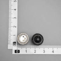 Bouton vintage en métal avec strass, rivet rond en cristal pour vêtements féminins, manteaux, jeans, accessoires vestimentaires de haute qualité