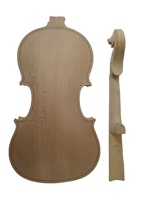 Ventes directes d'usine ensembles d'accessoires de violon bricolage embryon blanc de violon artisanal portable