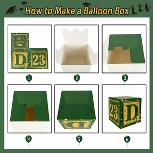 HAWIN-cajas de globos para graduación, caja de regalo para la escuela y la Universidad, suministros para fiesta de graduación, <span class=keywords><strong>2023</strong></span> - Product Image 3