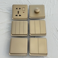 Interruptor de pared eléctrico de doble polo de 86 paneles PC 2026, 250V 20A, regulador de intensidad moderno para Reino Unido con toma USB-C