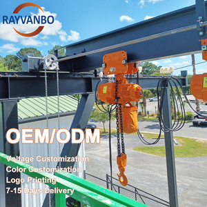 RAYVANBO Nuevo Polipasto Eléctrico de Cadena Metálica de 1 y 2 Toneladas 220V-380V con Gancho/Carro para Hoteles - Product Image 5