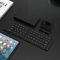 Ensemble cadeau d'entreprise promotionnel, clavier Bluetooth rechargeable en plastique de luxe, pliable, cadeau de fin d'année, logo personnalisé, événement d'ouverture