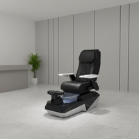 Fauteuil de pédicure haut de gamme Canboth avec base en fibre de verre, spa électrique multifonctionnel pour les pieds, jet sans tuyau, pour salon de manucure