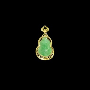 Colgante de Jadeíta Birmana Natural de Grado A, Colgante de Calabaza de Jadeíta Birmana, Colgante de Jadeíta para Mujer (Con Certificado) - Product Image 3