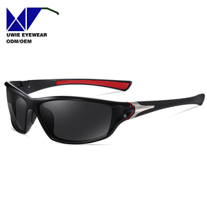 แว่นกันแดดโพลาไรซ์ทรงสี่เหลี่ยม OEM Sports พร้อมเลนส์ป้องกันรังสียูวี 400 กรอบพลาสติกสีชา สำหรับกีฬากลางแจ้งและปั่นจักรยาน - Product Image 5