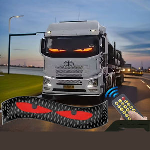 Pantalla LED Flexible con Ojos de Demonio para Parabrisas de Camión, Letrero Animado para Ventana de Coche Controlado por Aplicación, 6V 16x32 - Product Image 2