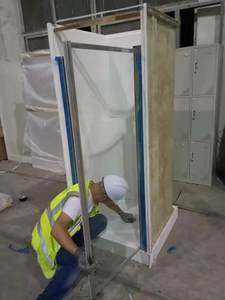 CUPC Kapsul Portabel Modular Akrilik Antikemah Kamar Mandi Pod Mandi AN0808 untuk Wadah Rumah Ringan Baja - Product Image 6