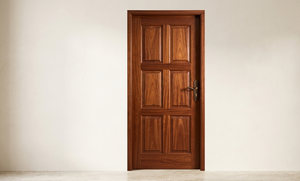 Porte en bois Meranti de haute qualité, finition lisse, structure robuste et durable, texture naturelle, design personnalisé, intérieur extérieur - Product Image 6