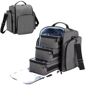 Organisateur de vernis à ongles BSCI pour 72 flacons, avec plusieurs compartiments de rangement et 3 pochettes amovibles - Product Image 1
