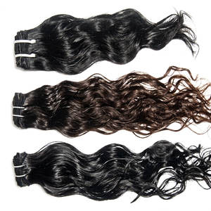 Cheveux Humains Indiens Remy de Qualité Supérieure, Tissage Ondulé Profond, Faits à la Machine, 8-40 Pouces, Toutes Couleurs, Double Trame Faite à la Machine, Force Vierge - Product Image 1