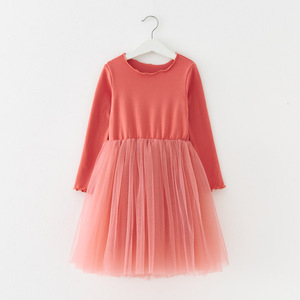 2023 <span class=keywords><strong>autunno</strong></span> e inverno manica lunga in morbido cotone Baby Girl Dress pizzo Tutu Toddler Girls Dresses - Product Image 5