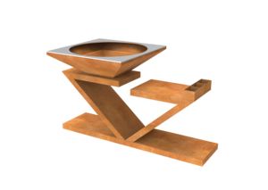 Outdoor Cooking <b>Grill</b> China Manufacturer Garden Kitchens Rust Corten Steel <b>Fire</b> <b>Pit</b> Heavy Duty <b>BBQ</b> - Product Image 6