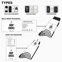 Chaussettes antidérapantes en gros pour hommes, chaussettes de sport à grip pour le football, avec logo personnalisé