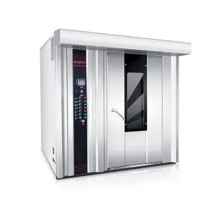 Commercial 32 Tray Rotary Oven Gas Electric Big Rotating Bakery Baking Bread Bakery Industrial Oven Rotary Rack Oven
