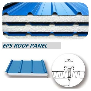 Isolation <span class=keywords><strong>de</strong></span> <span class=keywords><strong>panneau</strong></span> sandwich à prix d'usine <span class=keywords><strong>panneau</strong></span> sandwich EPS <span class=keywords><strong>panneau</strong></span> mural en polystyrène pour toit salle blanche - Product Image 2
