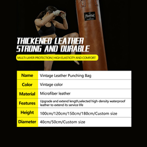 FIST Sacco da <span class=keywords><strong>Boxe</strong></span> Personalizzabile in PU di Alta Qualità, Logo Personalizzato, Bestseller per Fitness, in Pelle Microfibra F4001 - Product Image 3