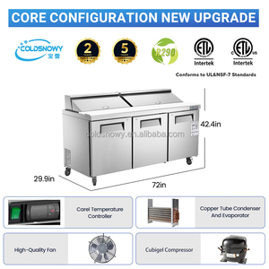 Refrigeration Equipment Salad <strong>Bar</strong> <strong>Cool</strong> <strong>Bar</strong>/Sandwich,Salad Preparation Pizza Counter Refrigerator/Pizza Prep Table - Product Image 2
