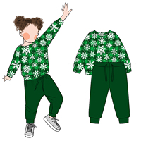 Vente chaude Personnalité Simple Garçon et Filles Pull D'hiver 2pc Ensemble Pantalon À Manches Longues Sweatershirt Cordon Pantalon Ensemble