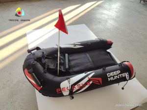 Kayak gonflable de chasse sous-marine pliable de haute qualité, personnalisé, avec couverture en PVC et nylon, pour adultes, pour lacs et rivières, type ponton, vente en gros - Product Image 6