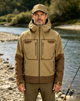 Veste de pêche imperméable 3 couches 15K respirante et résistante à l'eau, qualité supérieure du fournisseur Simms