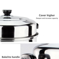 Batterie de cuisine à bas prix d'usine Casserole Juego De Ollas Inox Ustensiles de cuisine Marmites à soupe 10 pièces Ensemble de marmites en acier inoxydable