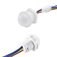 AC100-240V PIR Sensor Gerak Sakelar Cahaya LED PIR Tubuh Manusia Detektor Inframerah IR Sensor Gerak Inframerah Sakelar Cahaya