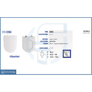 Tapa de Inodoro Gravena Giada con Cierre Suave y Liberación Rápida, Diseño Moderno, Forma Alargada, Hecha de Bambú, Madera, Plástico y Resina de Urea - Product Image 5