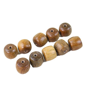 Cuentas de sándalo verde en forma de barril de 7x8mm, cuentas espaciadoras de madera de corte recto con veta de madera para accesorios de fabricación de joyas y pulseras DIY - Product Image 4