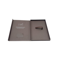 Boîtes cadeaux rigides pliantes magnétiques de luxe texturées avec logo en feuille, format A4, production rapide du fabricant, haute qualité
