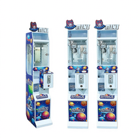 Xkj Mini Machine à griffes métallique Xkj-419, prise US, à monnayeur, pour peluches, avec système de lecteur de carte