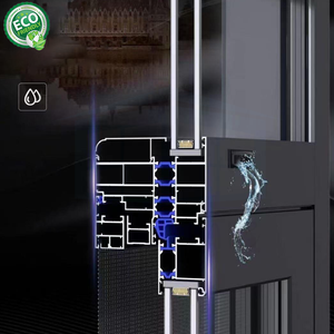 Fenêtre à battant en aluminium certifiée CE, à rupture de pont thermique, anti-chute, résistante au vent - Product Image 1