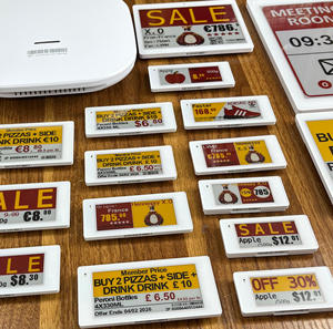 Etiquetas de precio RFID ESL de 2.13'', 2.6'' y 2.9 pulgadas, etiquetas de precio digitales con tinta electrónica WiFi, etiquetas electrónicas de estantería ESL para tiendas de comestibles. - Product Image 1