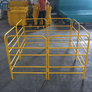 Có thể gập lại nhà máy bán hàng trực tiếp cửa cống bảo vệ đường sắt tạm thời hàng rào thép hàng rào cạnh bảo vệ vàng cửa cống bảo vệ đường sắt hàng rào - Product Image 2