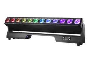 Professionelle Bühnenbeleuchtung 12 Stück 40 W LED-Strahler Beweglicher Kopf Lichtleiste mit Zoom-Pixel-Steuerung für DJ Disco-Beleuchtung