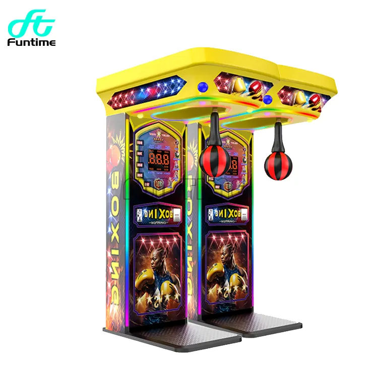 Coin Operated Game Street Amusement Park Electronic Hammer Boxing Machine Arcade Boxing Punch Machine Hot Sale