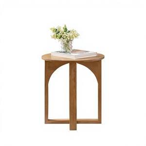 Table d'appoint ronde <span class=keywords><strong>en</strong></span> bois de manguier massif faite à la main et table basse pour salon - Product Image 1
